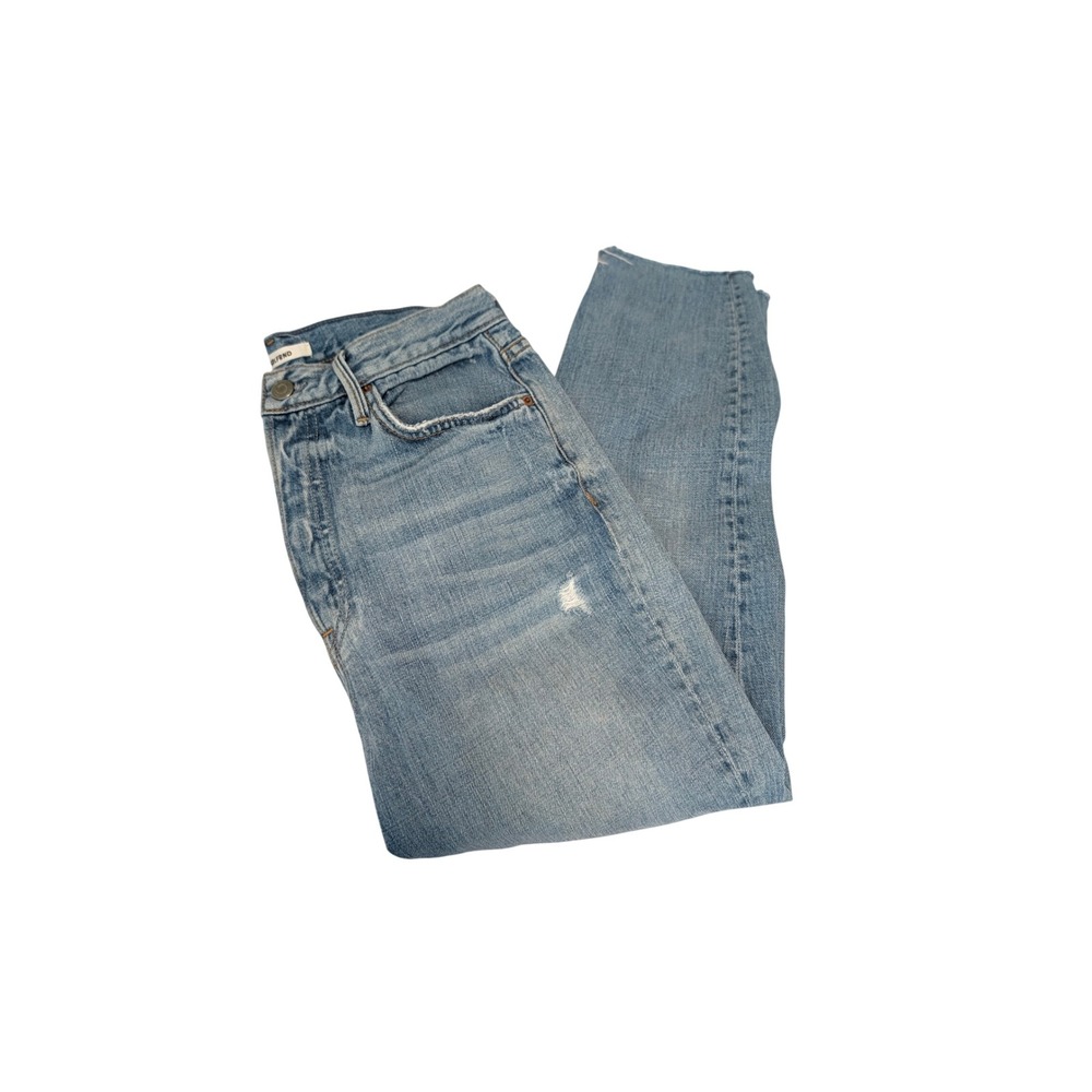 GRLFRND Karolina Slim Fit High Rise Ankle Jeans 29 Instant Karma Button Fly